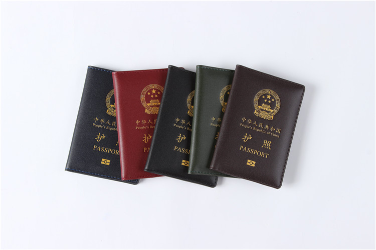 Da Hộ chiếu Kẹp Trung Quốc Tài liệu Công dân Gói Du lịch Bảo vệ Hộ chiếu Du lịch Da Bộ Sói 2 bao bọc giấy tờ