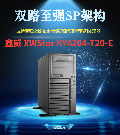 Server Host Tower Dual High-speed Xeon Scalable CPU Database Video Capture Virtualization