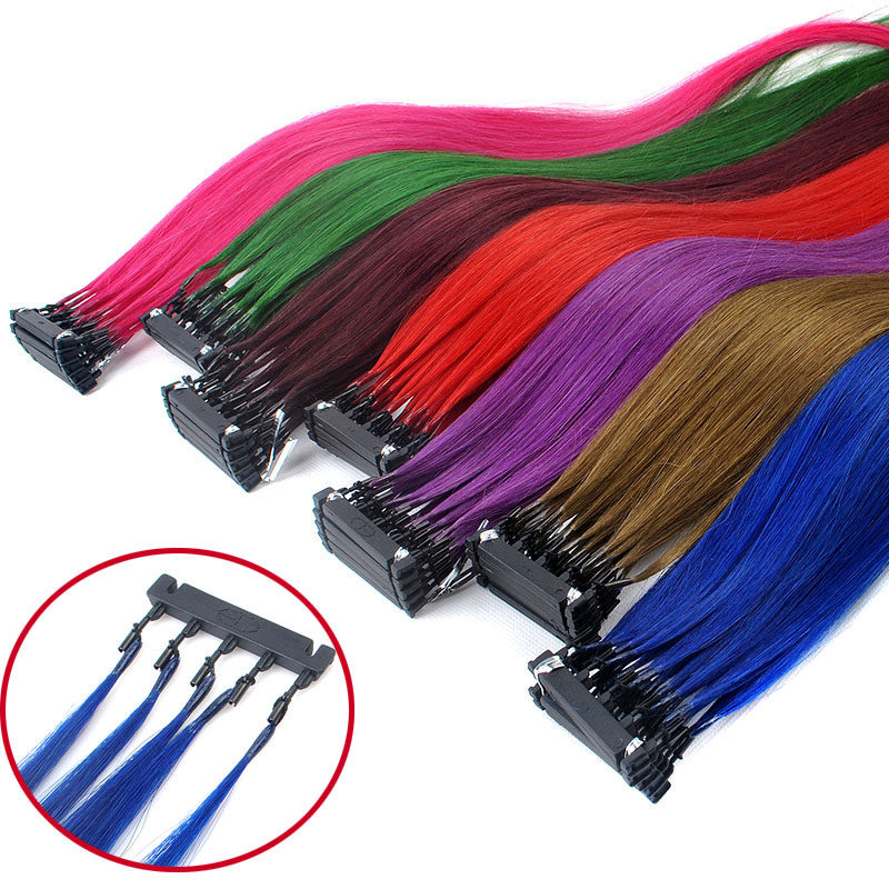 65cm Real Hair 6D Second-generation Nano no-mark Invisible Color Pick Up and hair can be hot and curly shaped to pick up the hair