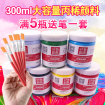 300ml acrylic pigment wall painting special paint 24 color set beginner wall painting white gold Black