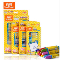 True color oil painting stick 12 color childrens color pen set kindergarten DIY hand wash