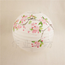 Lantern Ying Dream Begonia Flower Open Pure hand-painted paper lampshade Hand made traditional Chinese ancient style portable paper lantern