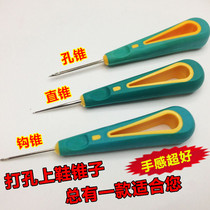 Awls for upper shoes Home vintage hand-made shoes awl shoe tools crochet cone binding thin hook cone
