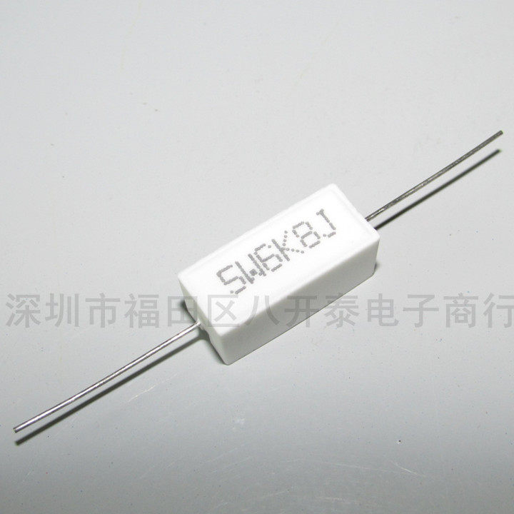 Axial horizontal cement resistance 5W6K8J 5W6.8KJ 5W 6.8K 6.8K ohm 10 3 yuan