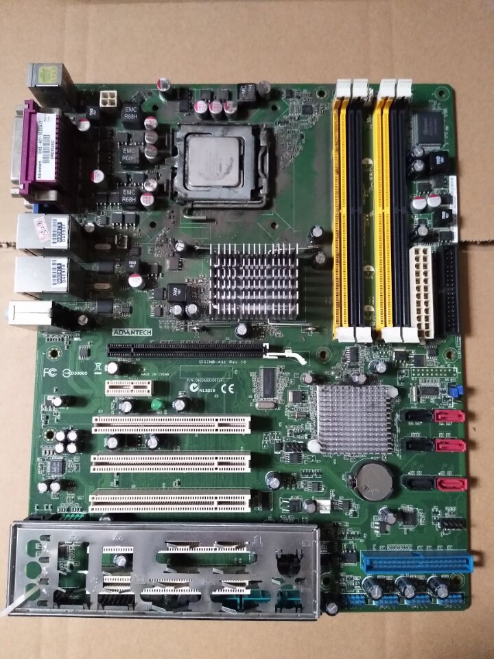 Advantech SIMB-A01 industrial computer motherboard dual network port IPC-610L chassis 775-pin DDR2 board