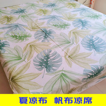 Tatami linen old coarse cloth sheets three-piece cotton single piece padded encrypted custom-made non-slip