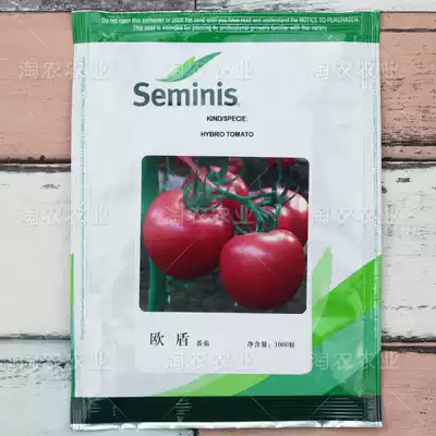 Ou Dun tomato seeds imported big pink fruit tomato high yield non-cracking fruit greenhouse planting high yield disease-resistant and cold-resistant seeds