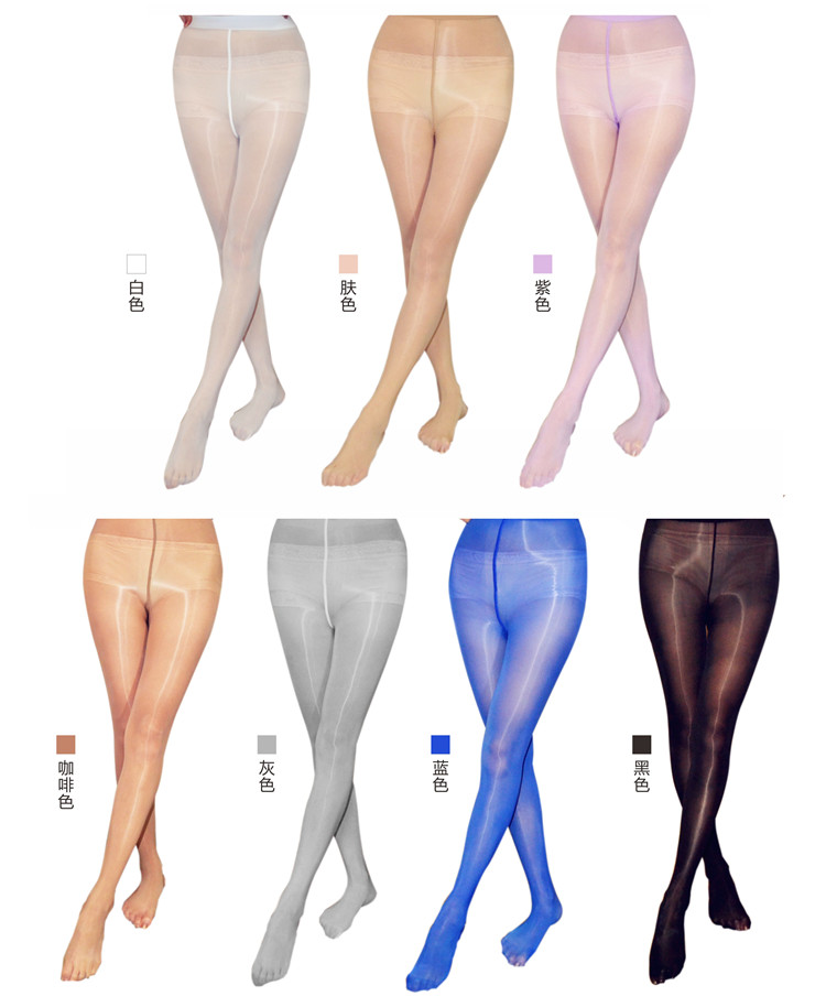 Dầu sáng mới chín điểm chặt chẽ mượt pantyhose mùa hè phần mỏng tỏa sáng vớ ánh sáng mùa thu flash nam giới và phụ nữ quần