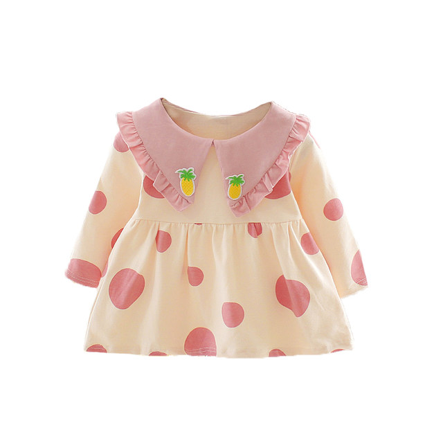 2021 spring new girl baby children's dress baby spring and autumn Korean version long-sleeved children's princess dress foreign style