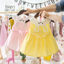 Childrens skirts Summer new girls  dresses 2019 summer clothes for infants and young children 01-4 years old breathable sleeveless vest skirt