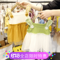 2019 new female baby dress girls mesh princess dress 1-3 years old foreign style 4 summer dress children puffy skirt