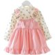 Girls princess skirt spring and autumn 2022 new style children's retro corduroy little girl Korean version fake two-piece skirt