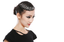 Little Children Adult Latin Dance Diamond Headwear Professional Competition Accessories Stage Table Performance Hair Accessories floral headdress Plus Diamond