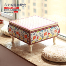  Fabric bamboo tatami coffee table Bay window table European windowsill table Floor table Low table Kang Kang table Floor table