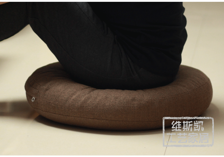 vải lanh quanh thiền đệm cửa sổ futon thảm sàn tatami ban công và dày mat quỳ pad Phật - Ghế đệm / đệm Sofa nệm sofa rời