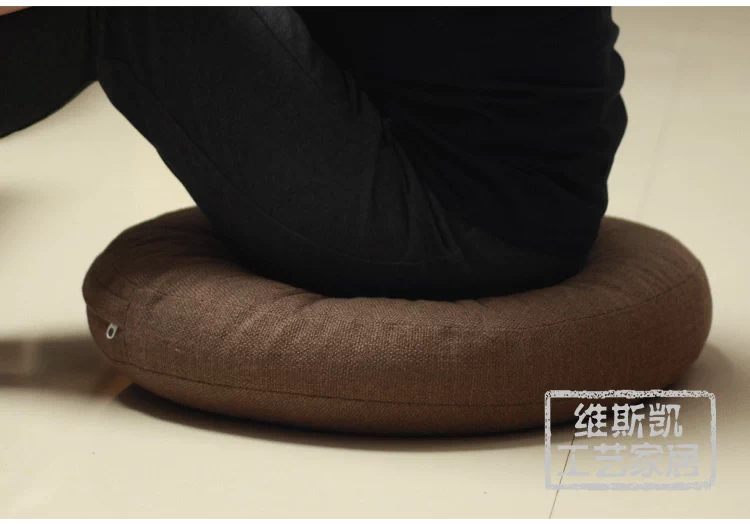 vải lanh quanh thiền đệm cửa sổ futon thảm sàn tatami ban công và dày mat quỳ pad Phật - Ghế đệm / đệm Sofa nệm ngồi bệt giá rẻ