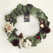 Christmas New Year wreath Nordic decorative artifact DIY material bag