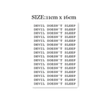 Татуировка, тату наклейки, английские буквы, 16 шт