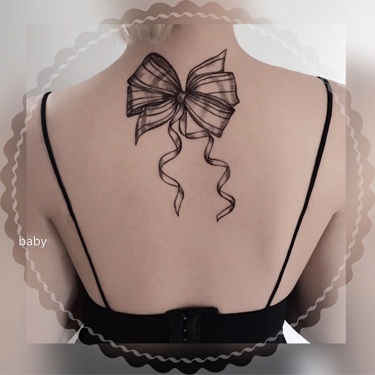 Flower arm girl TATTOO X34 sexy black and white lace bow ribbon ribbon tattoo stickers 20 yuan