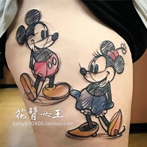 Flower arm girl TATTOO X137 couple cartoon anime soft girl TATTOO stickers