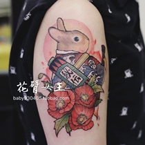  Flower Arm GIRL TATTOO D105 X209 Ukiyo-e Kimono Japanese Flower Rabbit Tattoo Stickers Stickers Stickers
