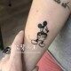 Flower-Armed Girl TATTOO X207 Mouse Hand-painted Cartoon Image Dark Society People Tattoo Sticker