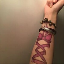  FLOWER arm girl TATTOO X36 color strap bow Wrist tattoo stickers Small one has two