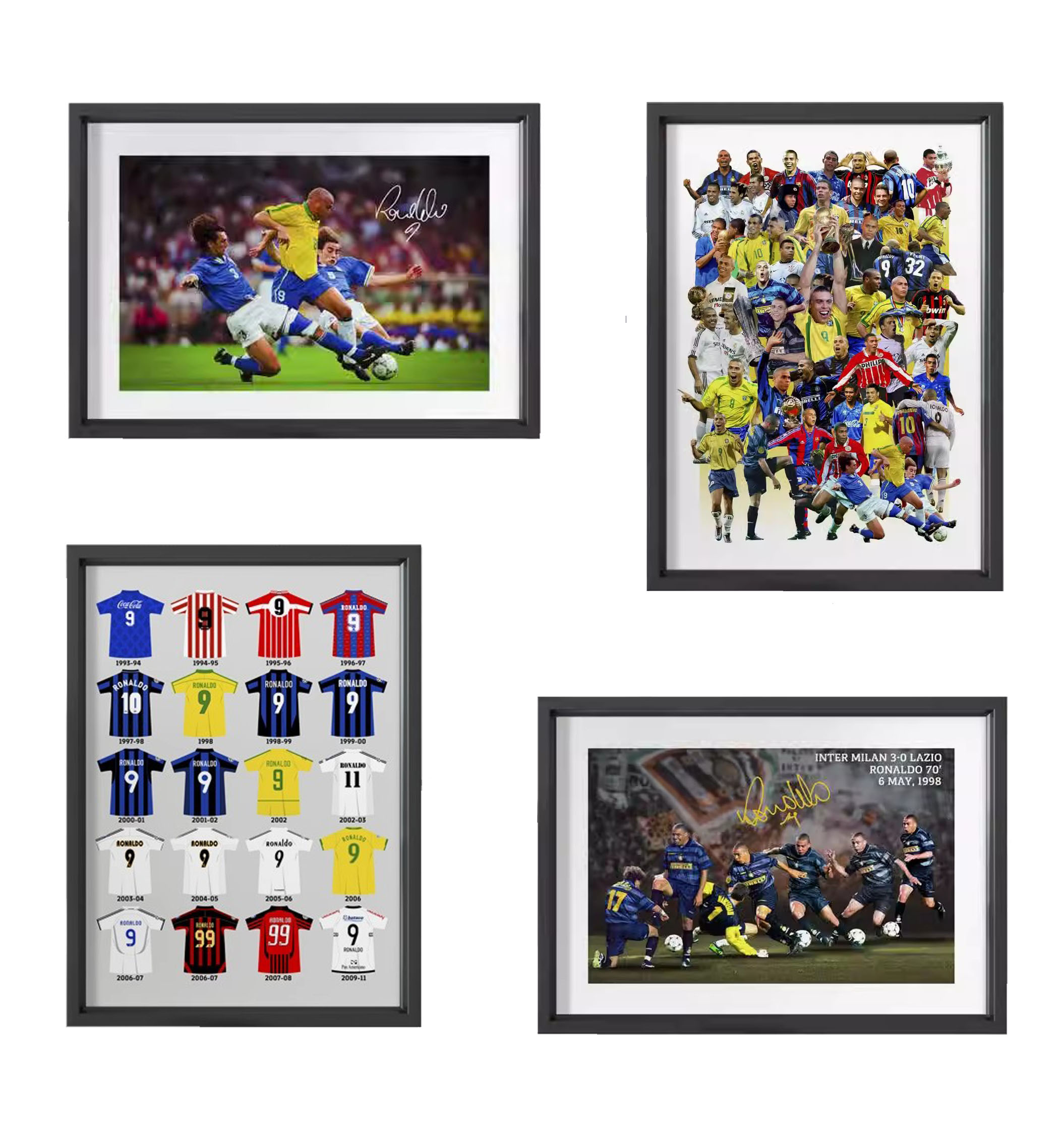 Brazil Grand Ronaldo 1V2 World Cup photo frame photo wall bar decorated football fan gift hem-Taobao