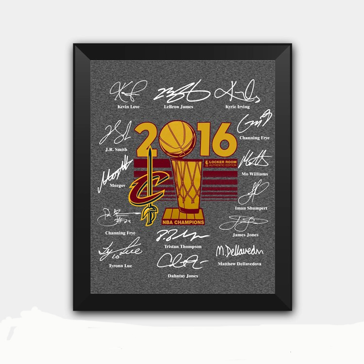 Knight's All-Team Signature 2016 Championship Memorial Photo Frame James Signature Owen Signature Swing Piece Photo Wall