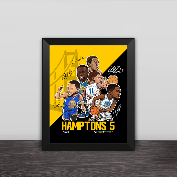 Warriors Curry Durant Dead Five Little Cartoon Photo Frame Warriors Perimeter Curry Perimeter Photos Wall Swing-Taobao