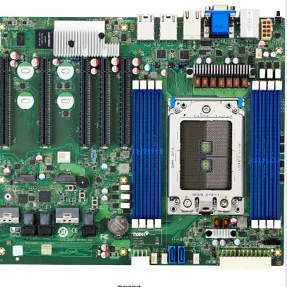 Серверная материнская плата Taian S8030 EPYC 5 PCI-E4.0 поддерживает двухпортовую 10-гигабитную сетевую карту 7663/7542 Изображение 1