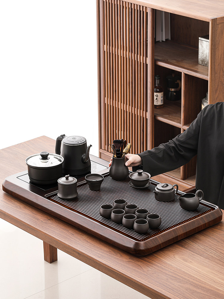 Tea Set and Tea Table Complete Set 2026 New Model Tea Tray Fully Automatic Integrated Tea Ceremony Kettle High-End