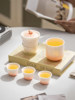 Tangfeng Portable Exquisite Travel Tea Set Outdoor Office Quick Cup White Porcelain for Women Single-Person Tea Brewing Use
