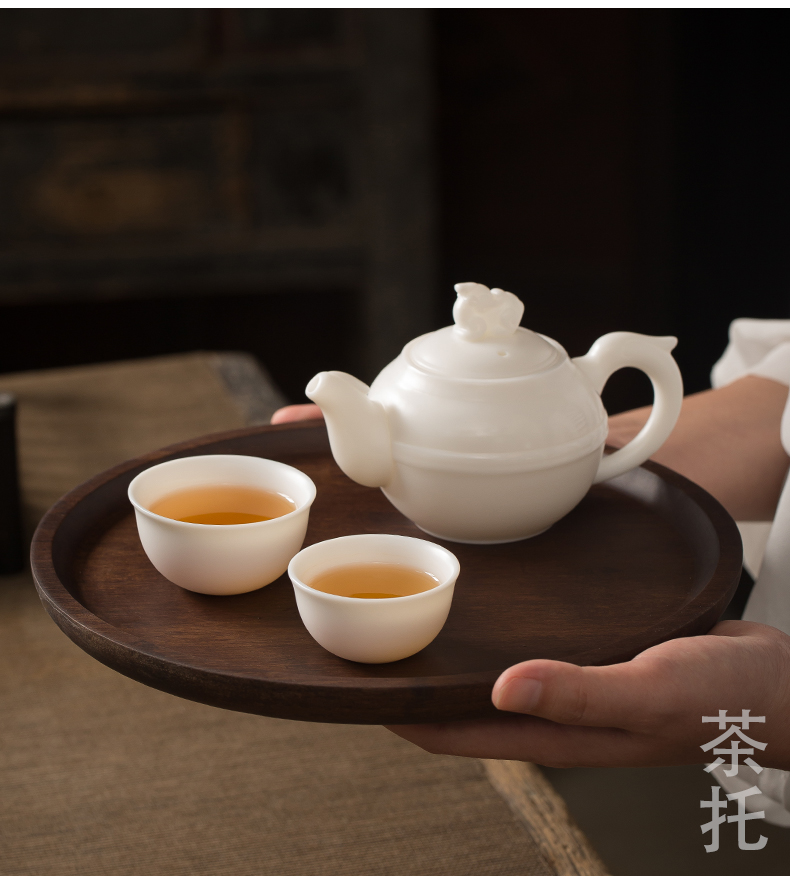 Tang Feng bamboo tea tray was retro contracted saucer individual household Japanese is suing portable dry mercifully tea tray