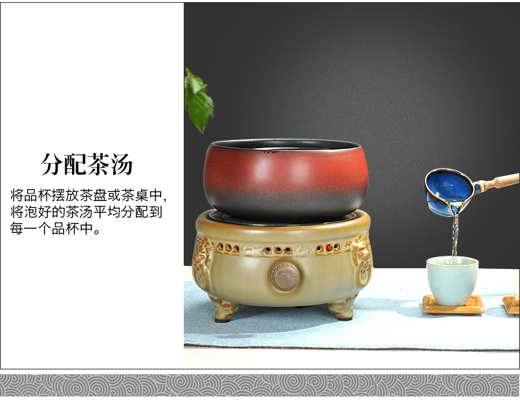 Tang Feng ceramic boiling tea ware bowl old white tea, black tea tea pu 'er points, cordless kung fu tea set