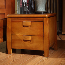 Chinese style bed head cabinet sub-rubber wood solid wood bed head cabinet solid wood frame bed head cabinet