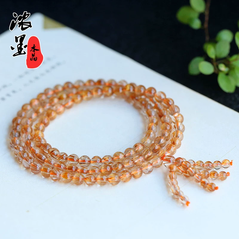 浓墨 Organic crystal, copper bracelet for men and women, cat's eye