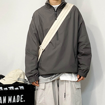 RCMAN2021 spring thin stand collar half zipper pullover jacket jacket men's charge jacket casual training clothing
