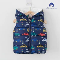 Áo trẻ em mùa thu đông mới áo vest cotton 2018 phiên bản Hàn Quốc cho bé trai với áo khóa kéo áo vest không tay áo gile trẻ em