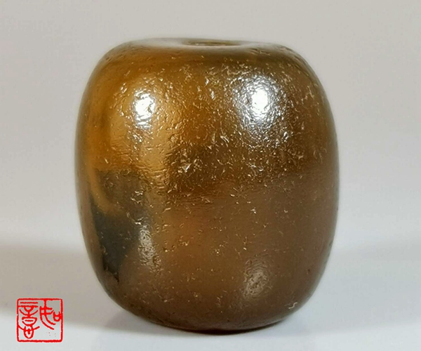 Ruyi Fasting the Old Manau Yuanzhu Bian Beads Essay with ancient Everest Antique Sky Beads single Pearl Old objects with a string of 44