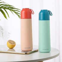 Music Buckle Music Buckle Insulation Cup Women Men 304 Stainless Steel Students Large Capacity Water Cups Portable Minima Heating Kettle