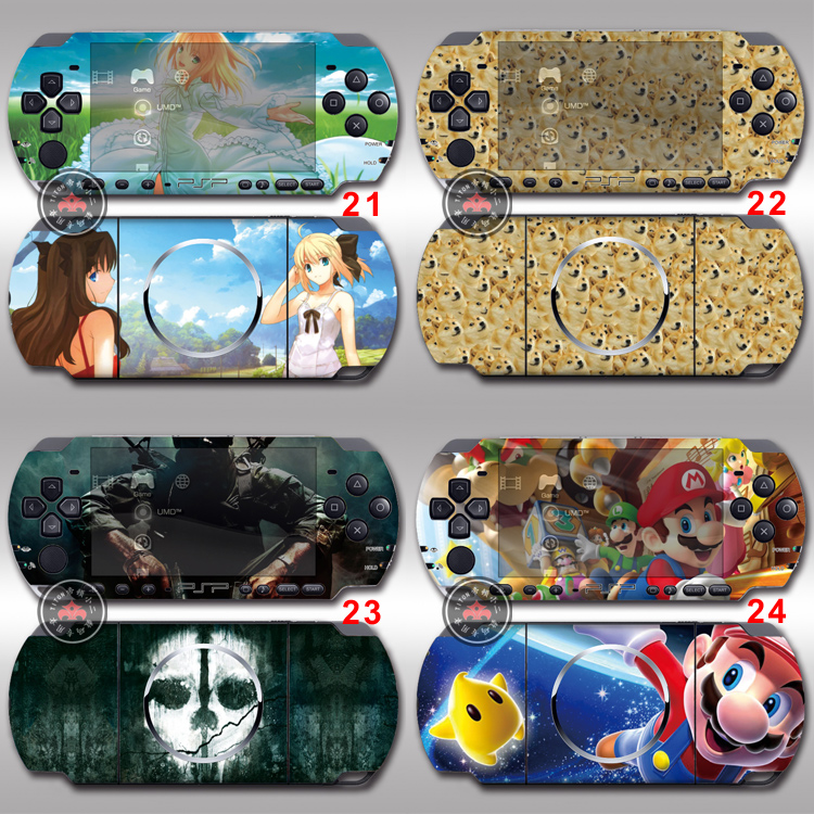 PSP2000 PSP3000 Sticker Đau Membrane Anime Màu Sticker PSP Bảo vệ cơ thể - PSP kết hợp psp android