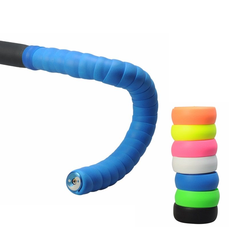 Silicone road bike strap Bicycle handle belt color winding belt Comfortable wear-resistant non-slip sweat-absorbing dead fly grip leather