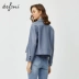 Áo khoác da nữ Eveli 2020 mùa thu mới Hàn Quốc áo khoác xe máy nữ da cừu da áo khoác nữ - Quần áo da