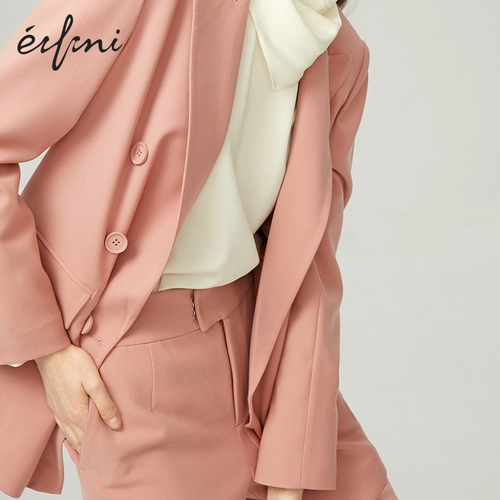 Весенний розовый пиджак классического кроя, 2020, в корейском стиле