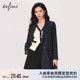 Eveli Blazer Women's 2023 Summer Tops Black Chic Temperament Design Niche Formal Suit