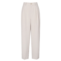 IVeli minimalist casual concane pants dlean workplace пригородные Pieat Beige Deep pleat 2024