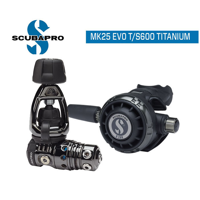 SCUBAPRO MK25 EVO G260 Black Tech scuba diving with suction regulator a secondary head