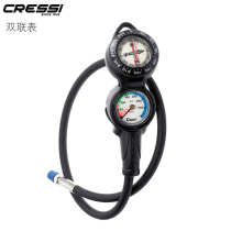 Italian CRESSI CPD2 north needle residual pressure gauge two-way professional scuba deep diving instrument equipment
