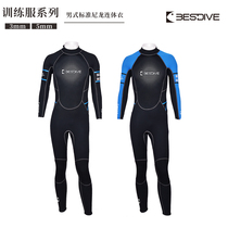 Dive good BESTDIVE classic mens nylon one-piece diving suit 3MM 5MM scuba diving warm wetsuit